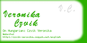 veronika czvik business card